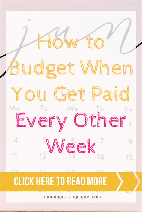 Are You Struggling To Budget Your Bi Weekly Paycheck Check Out This