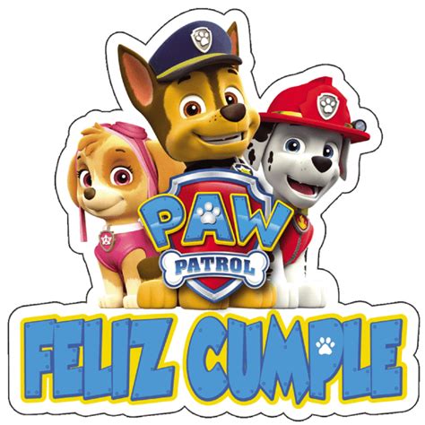 Paw Patrol Feliz Cumpleaños El Taller De Hector