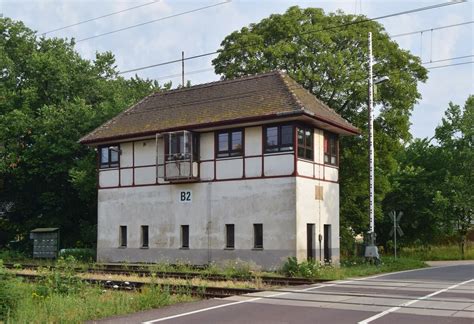 Blick Auf Das Stellwerk B2 Von 1923 Das Stellwerk Ist Mechanisch Und