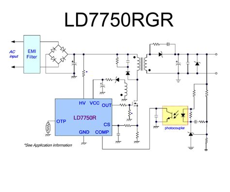 Микросхема LD7750RGR - высоковольтный ШИМ-контроллер с защитой от перегрева