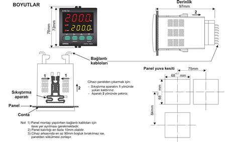 ETM742 230VAC 72x72mm Dijital Zaman Rölesi Timer ENDA Doğuş Elektrik