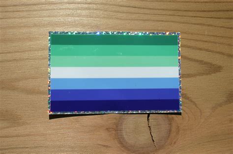 Gay Male Pride Flag Sticker Discovery Stickers