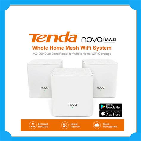 Any Of 2 3 Pack Tenda Nova MW3 Home Mesh WiFi System Dual Band 3 Year