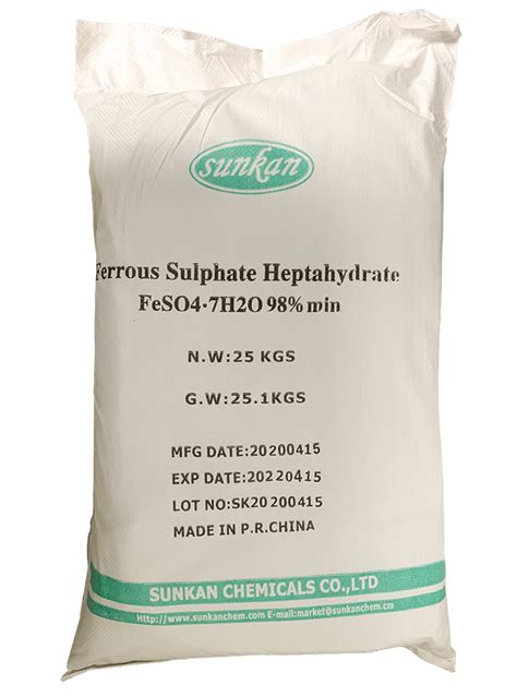 Sắt 2 Sunfat Feso47h2o Ferrous Sulfate Iron Sulfate