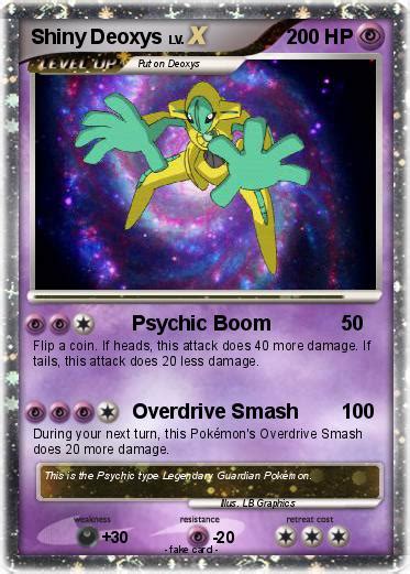 Pokémon Shiny Deoxys 19 19 - Psychic Boom - My Pokemon Card