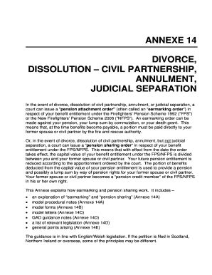 Fillable Online Dissolution Civil Partnership Fax Email Print Pdffiller