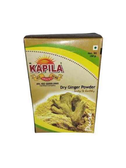 Dry Ginger Sonth Powder Pack Of 1 100 Grams By Kapila Masala Grocery And Gourmet