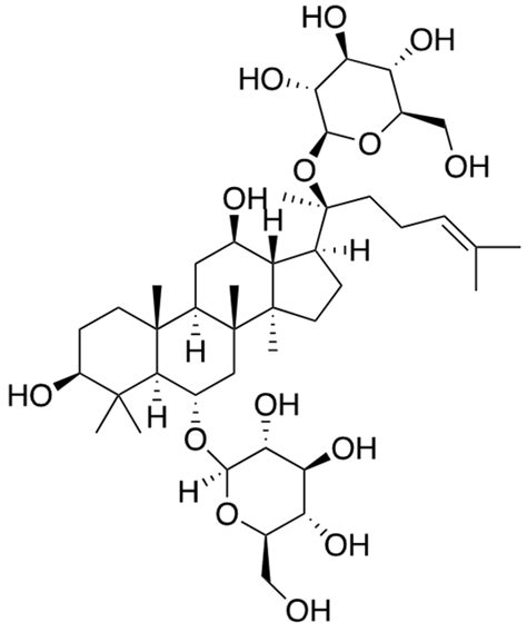 Chemical Structure Of Ginsenoside Rg1 Download Scientific Diagram