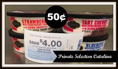 Kroger Private Selection Catalina 75¢ Frozen Veggies 50¢ Yogurt