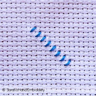 How to do the Tent Stitch - Sarah's Hand Embroidery Tutorials