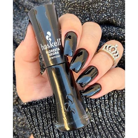 Esmalte Haskell Cor Preto Floresta Negra Shopee Brasil