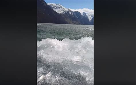 Ice tsunami in Norway - The sound of this nature phenomenon is ...