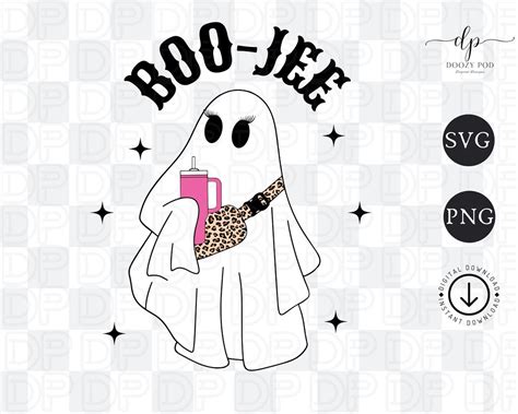 Boojee PNG Boojee Stanley Tumbler Spooky Vibes PNG Etsy