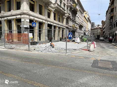 Milano Centro Storico Cantieri M Ripristino Arredo Urbano Largo