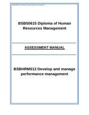 Task Docx Bsbhrm Develop And Manage Performance Management