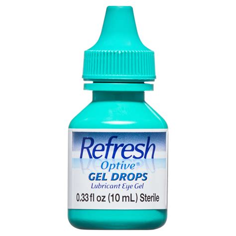 Refresh Optive Gel Drops Lubricant Eye Gel Preserved Tears 10 Ml