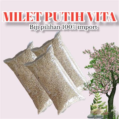 Jual Milet Putih Vita Pakan Burung Shopee Indonesia