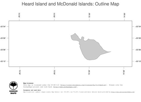 Map Heard Island and McDonald Islands; GinkgoMaps continent: Africa ...