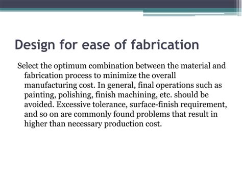 DFMA design for manufacturing and assembly | PPT 