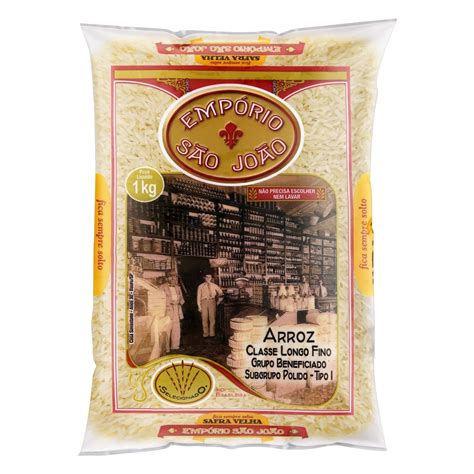 Arroz Empório São João 1kg Super Canarana