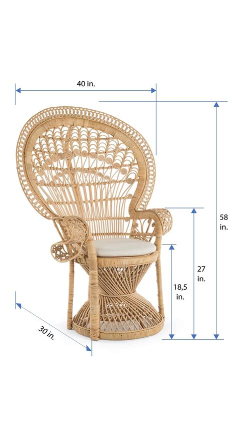 Grand Peacock Chair In Rattan Kouboo