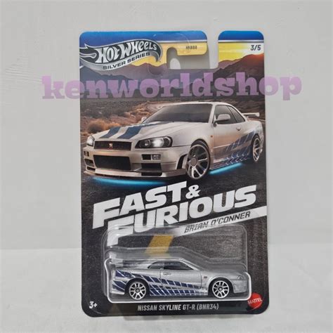 Jual Hot Wheels Fast Furious Brian O Conner Hot Wheels Nissan Skyline GT R BNR34 Hot