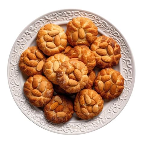 Premium AI Image | Moroccan Almond Cookies Moroccan Cuisine