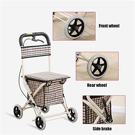 Walker with Seat and Wheels Rollators 4 Wheel with Seat Folding ...