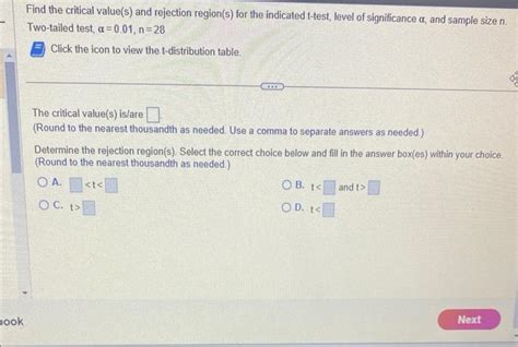 Solved Find The Critical Value S And Rejection Region S Chegg