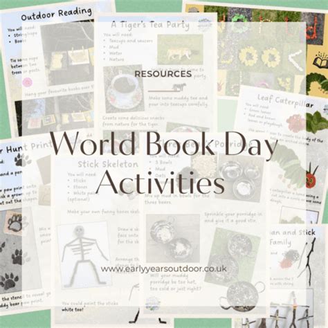 World book day nature activities - Early Years Outdoor