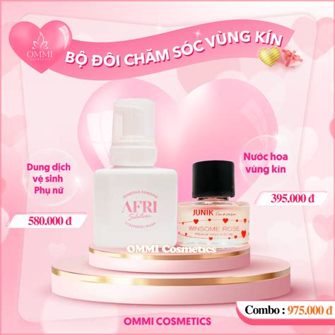 Combo Chăm Sóc Vùng Kín Bọt Vệ Sinh Afri Nước Hoa Vùng Kín Junik