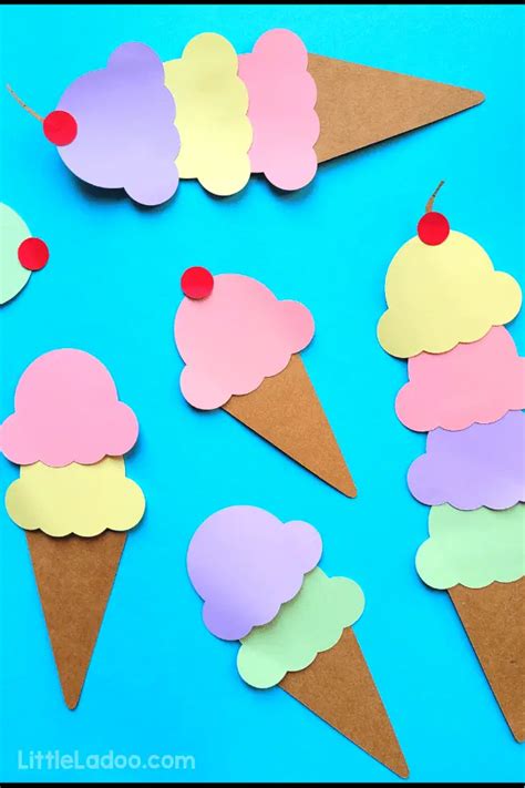 paper ice cream cone template strawberry printable ice cream cone