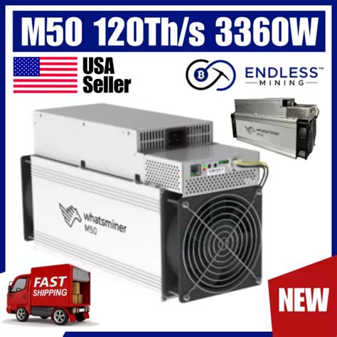 WHATSMINER M50 120TH S 3360W Bitcoin Miner BTC Miner 2023 NEW