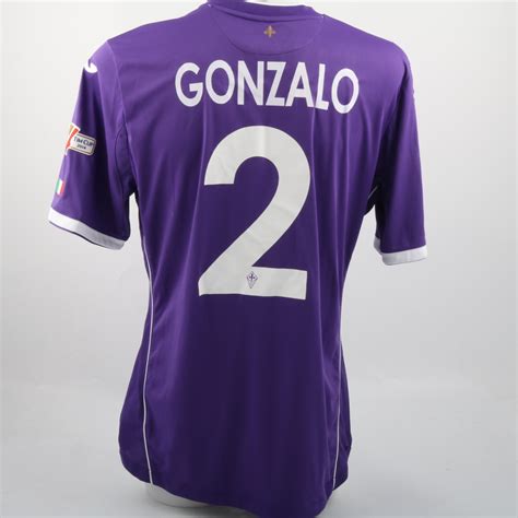 Issued Worn Gonzalo Rodriguez Fiorentina Coppa Italia 2014 Final