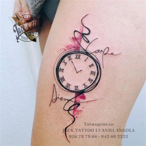 Tatuagem De Rel Gio Medidor Do Tempo Desde A Antiguidade