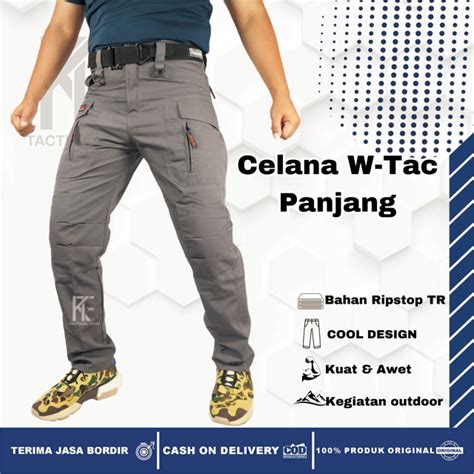 Jual Celana Tactical Pria W Tac Panjang Celana Casual Cargo Outdoor