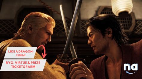 Like A Dragon Ishin Early Game Ryo Virtue Prize Tickets Farm