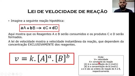 Lei De Velocidade Da Reação - Lei De Velocidade – Lei de velocidade das reações: Reações NÃO ...