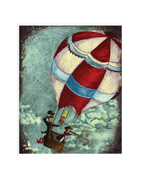 Illustration By Suz Roac Up Up And Away Hot Air Balloon Ride Art Inspiration Library