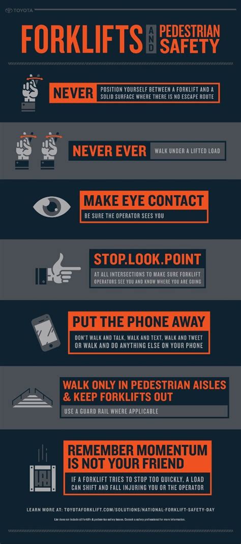 Infographic Forklift And Pedestrian Safety Safety Talk Safety