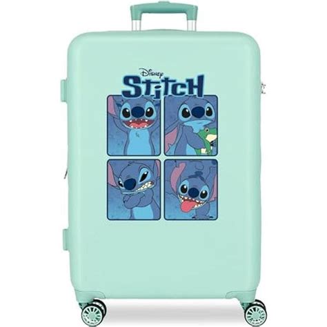disney stitch expandable luggage  wheels  combination lock digitec