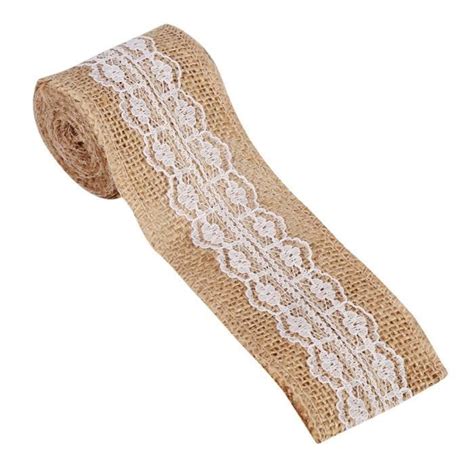 M Cm Rouleau Ruban De Toile Jute Naturel Artisanat De Dentelle