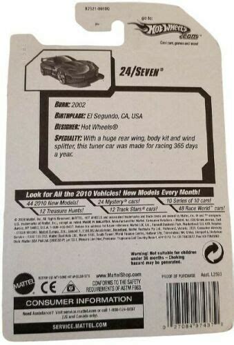 Hot Wheels 24 Seven 2002 Nightburnerz Red Toy Car Age 3 EBay