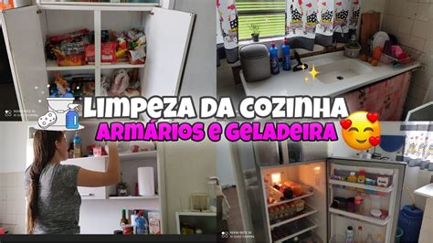 VLOG LIMPEZA DA COZINHA LIMPEI OS ARMÁRIOS E A GELADEIRA YouTube