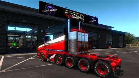 Ets2 Scania T Courtz Carriers Skin V1 0 1 38 X Euro Truck