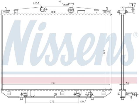 Radiator Le Gas Eng Code Grfe Natural Nissens Fits Toyota