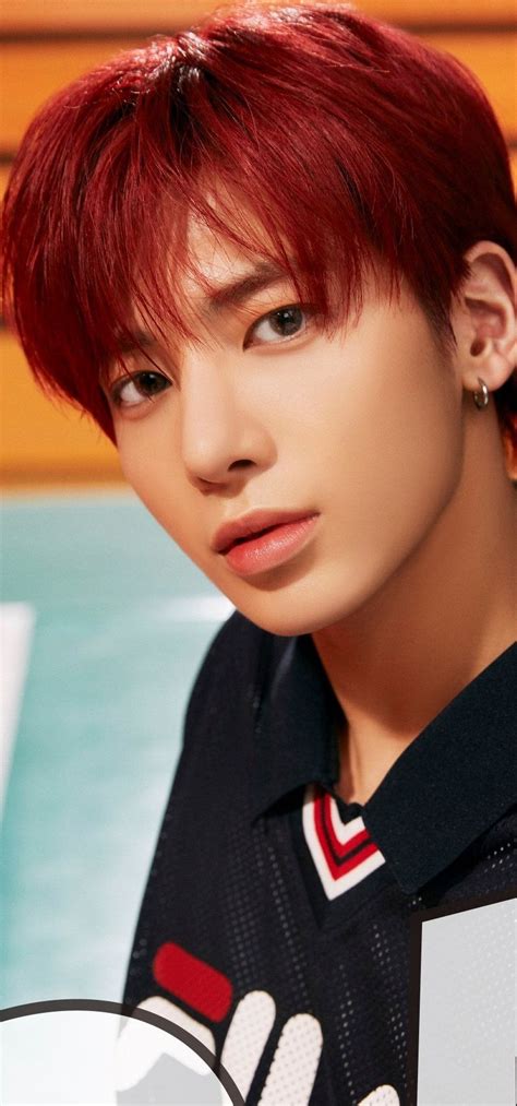 Taehyun Wallpaper Japanese Comeback 태현 Txt Red Aesthetic Red Hair