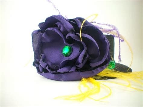 Items Similar To Mardi Gras Hair Accessories Mardi Gras Hat Hair Clip