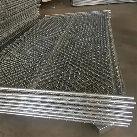 American Hot DIP Hot Dipped Standard Portable Chain Link Fence Temporary Fence Panel