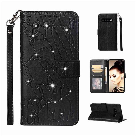 For Samsung Galaxy S9dteck Cute Patterned Pu Leather Diamond Magnetic Closure Cardsmoney